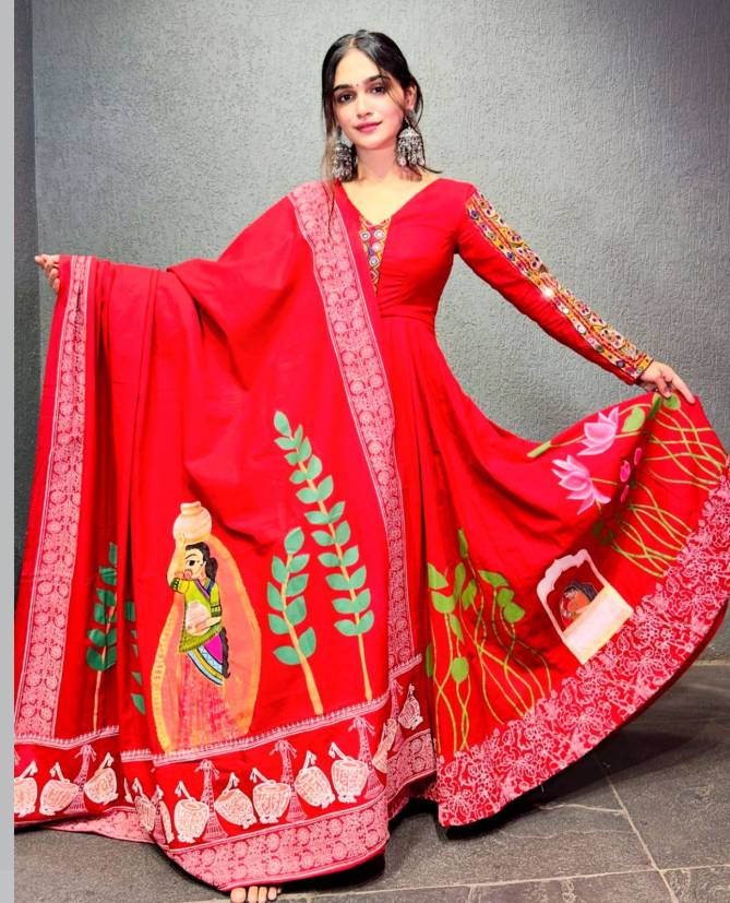 PC N22 Cotton Navaratri Special Gown Wholesale Market In Surat 